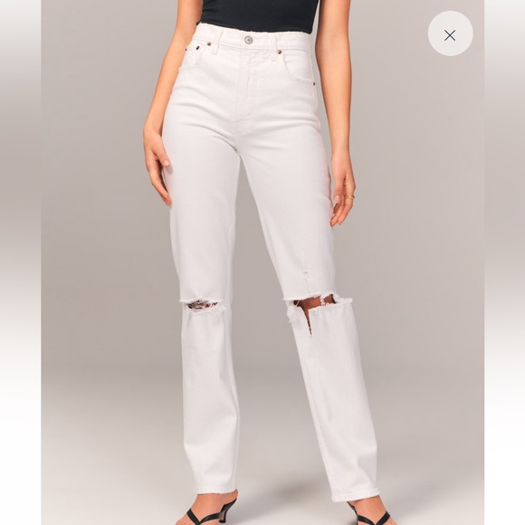 Abercrombie and Fitch the ‘90s straight ultra high rise jeans - Picture 2 of 4